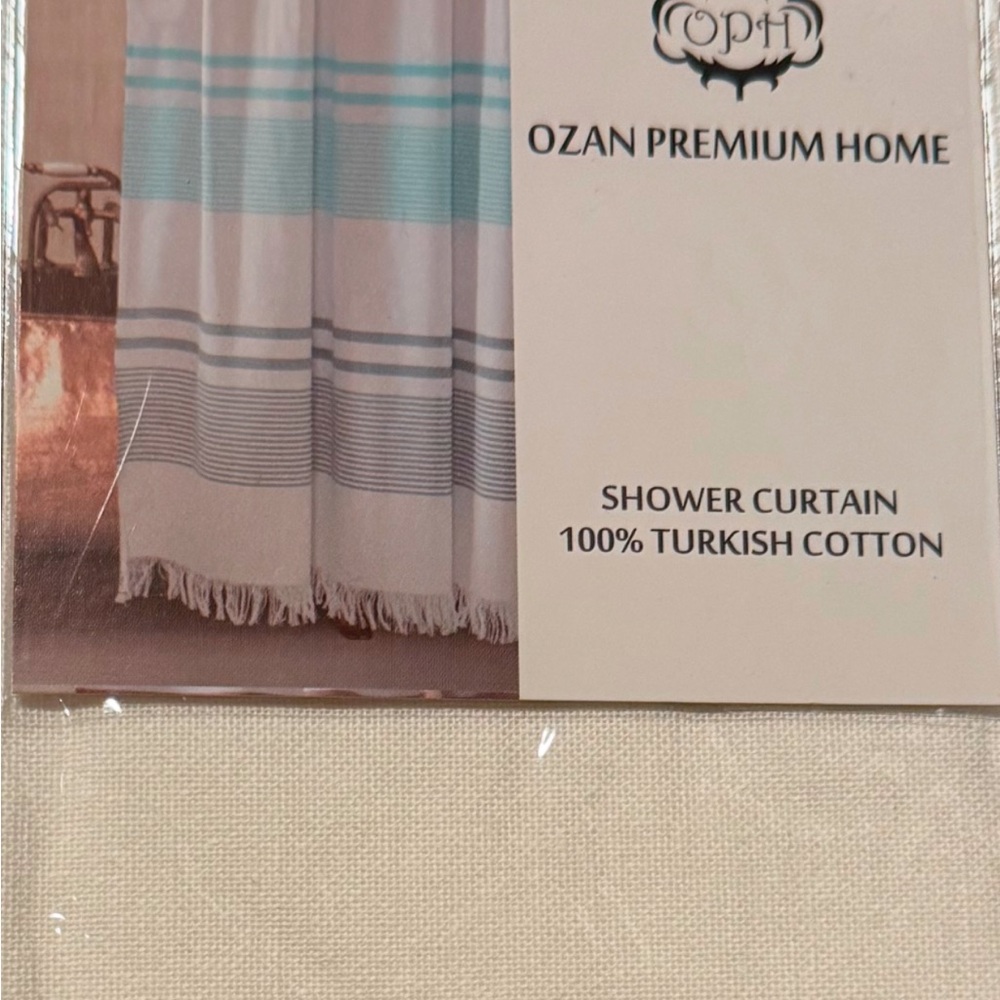 Ozan Premium Home 100% Turkish Cotton Shower
Curtain